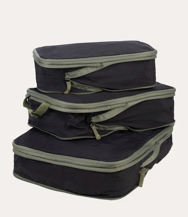 Tucano Pigio Kofferorganizer 3er Set Schwarz Kompression