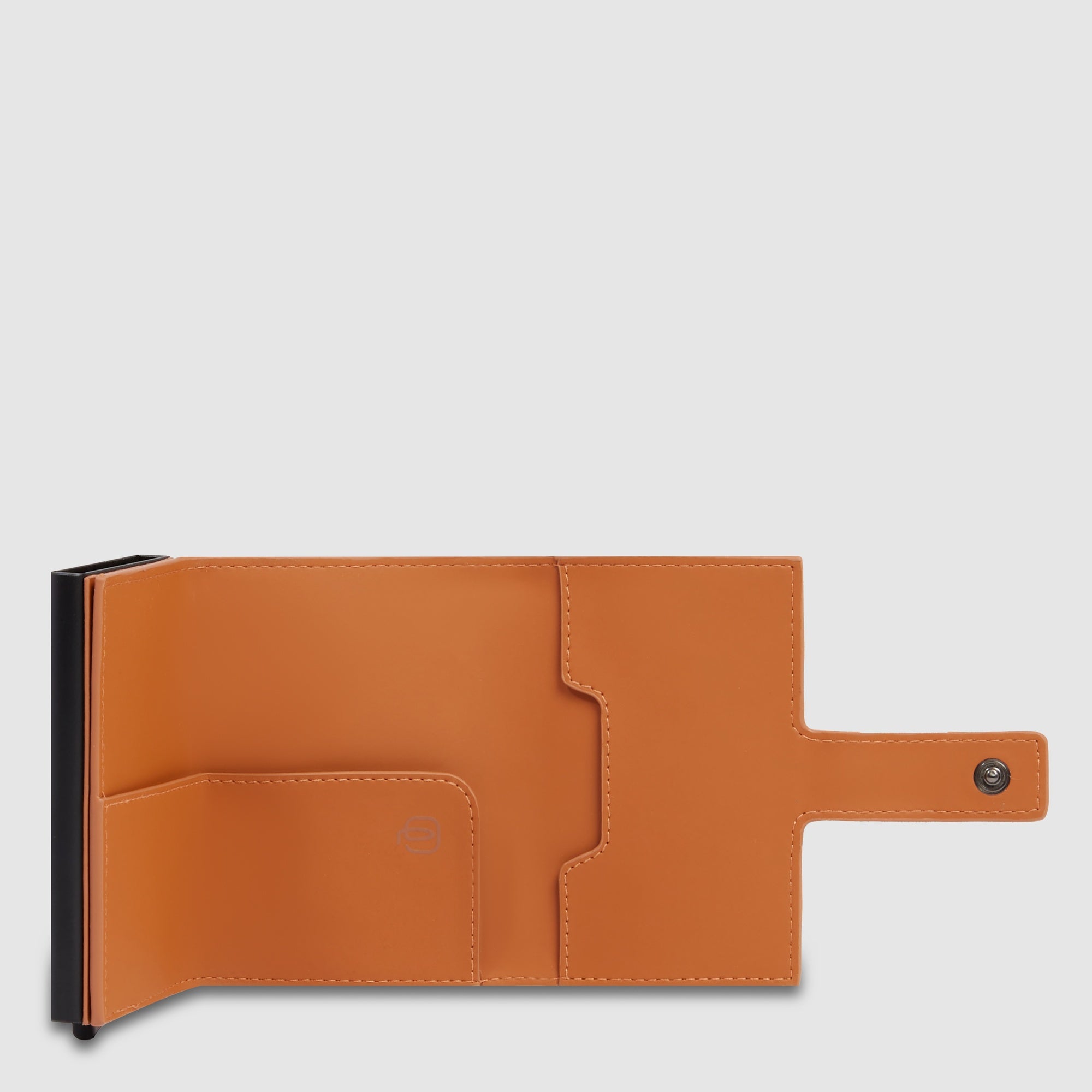 Piquadro Black Square Kartenetui automatisch Schwarz RFID