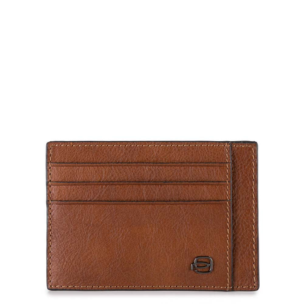 Piquadro Black Square Kreditkartenetui Leder braun RFID