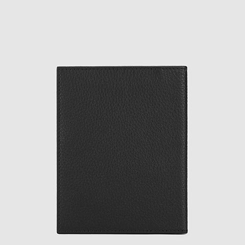 Piquadro Blue Square Reisepasshülle Leder Schwarz RFID