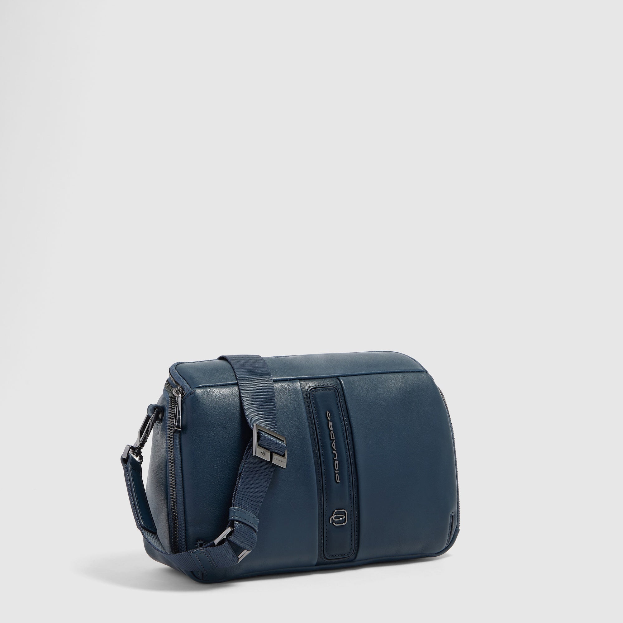 Piquadro Urban Umhängetasche Herren Blau iPad mini Leder