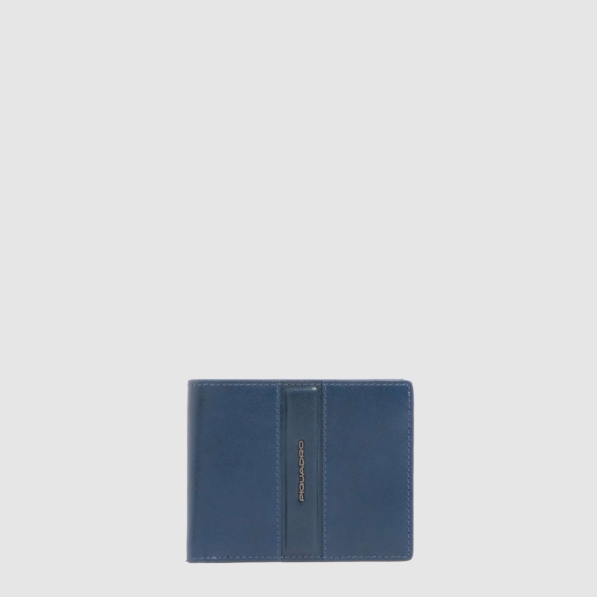 Piquadro Blue Square Herren-Geldbörse Leder Schwarz Münzfach