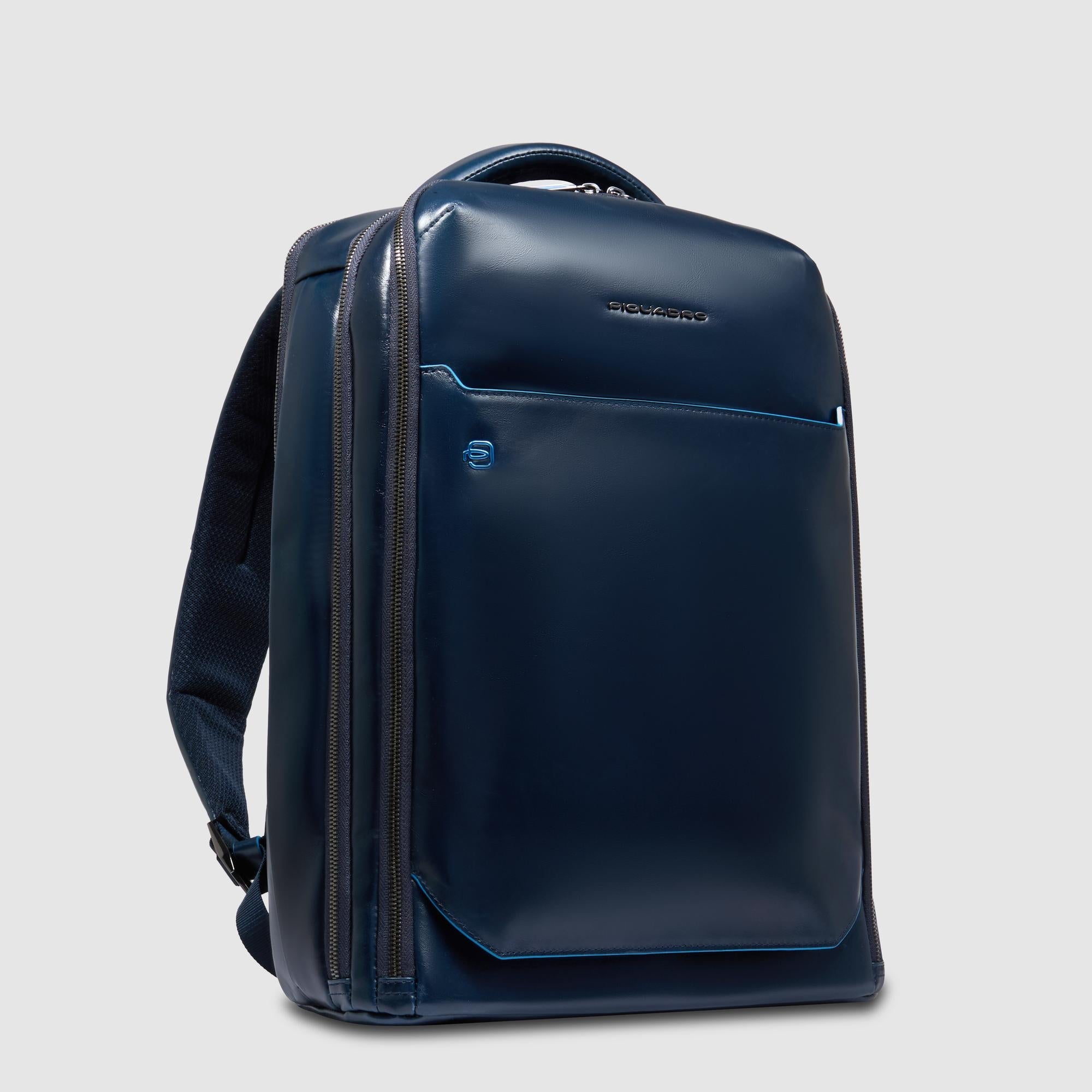 Piquadro Black Square Rucksack 15,6 Zoll Schwarz Laptop