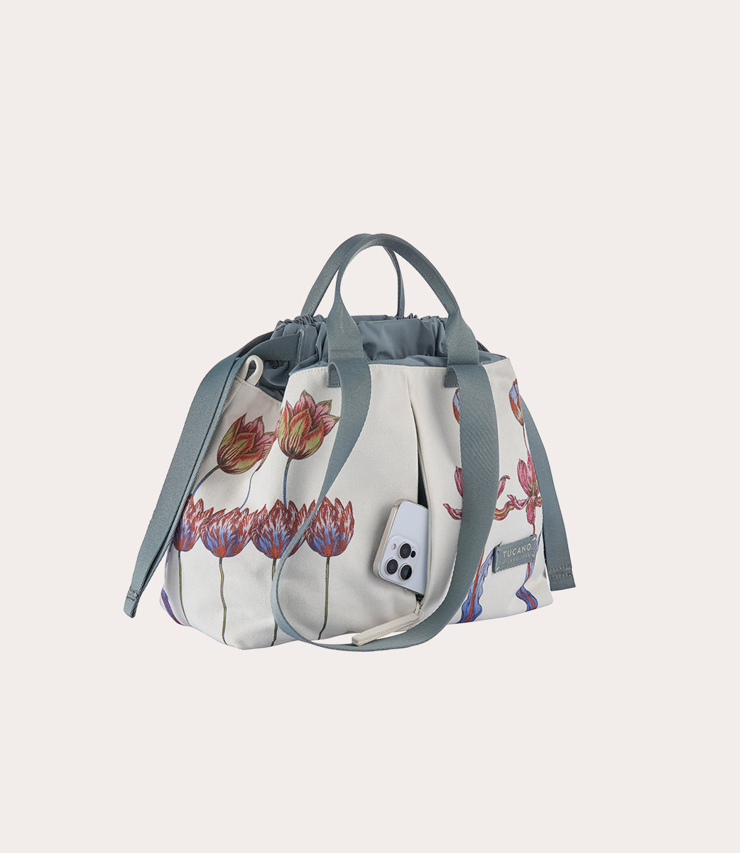 Tucano Carry Tulip Small Shopper Canvas Blumenprint