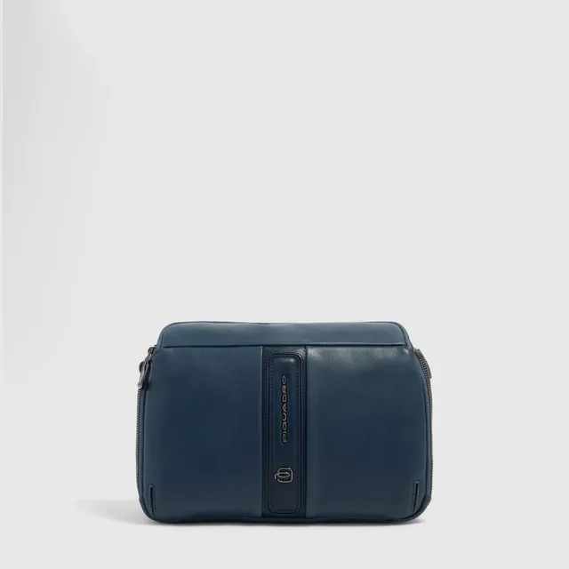 Piquadro Urban Umhängetasche Herren Blau iPad mini Leder