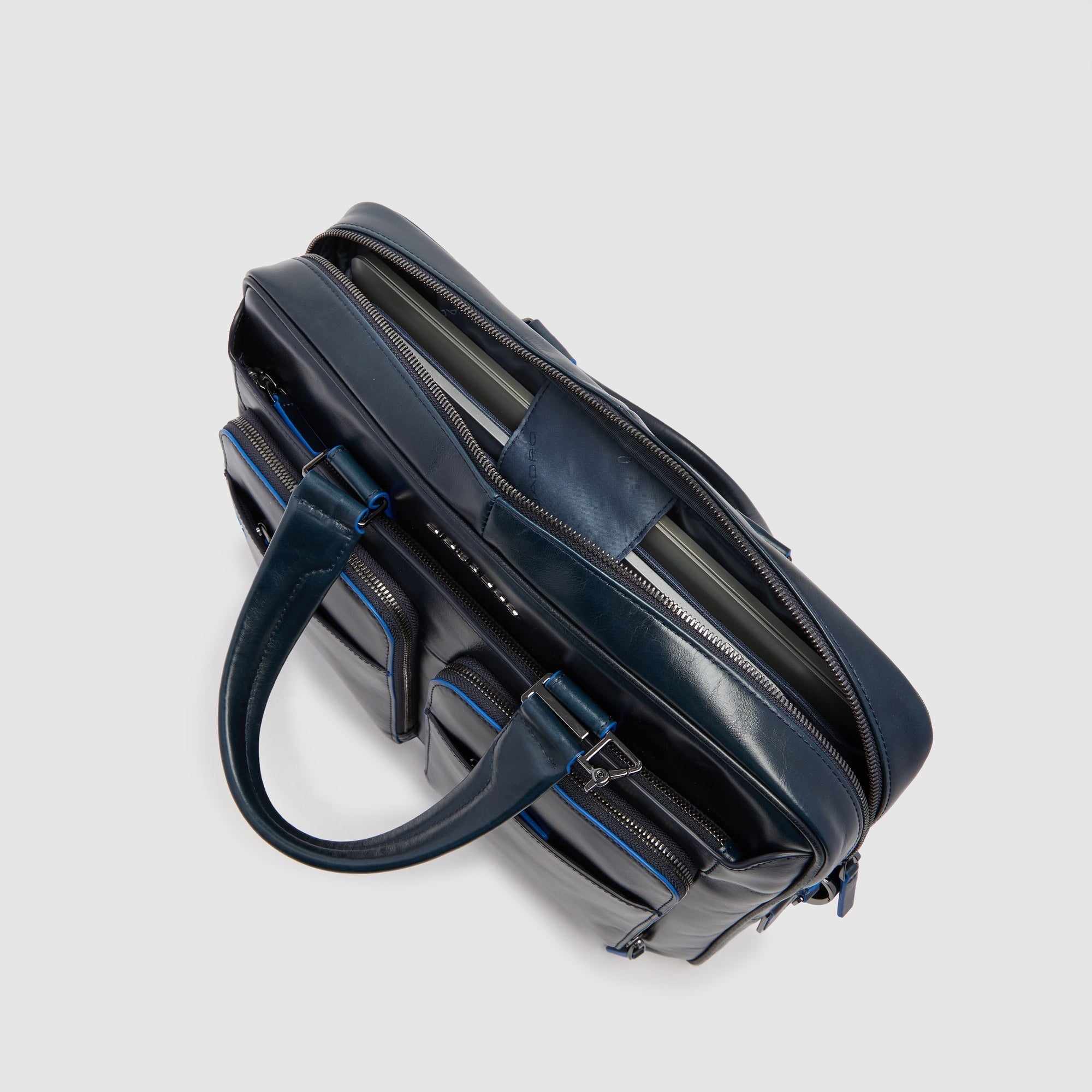 Piquadro Modus Aktentasche 15 Zoll Blau Personalisierbar