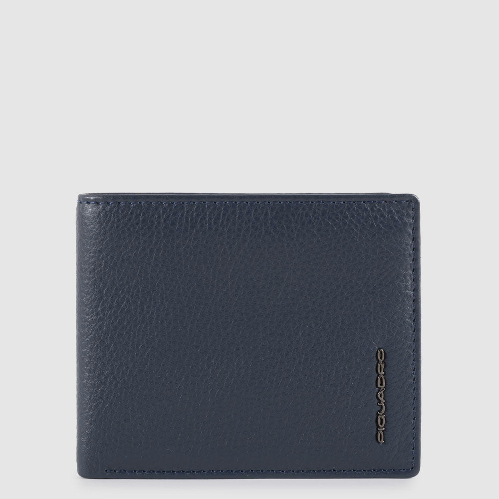 Piquadro Blue Square Geldbörse Herren Leder RFID Blau