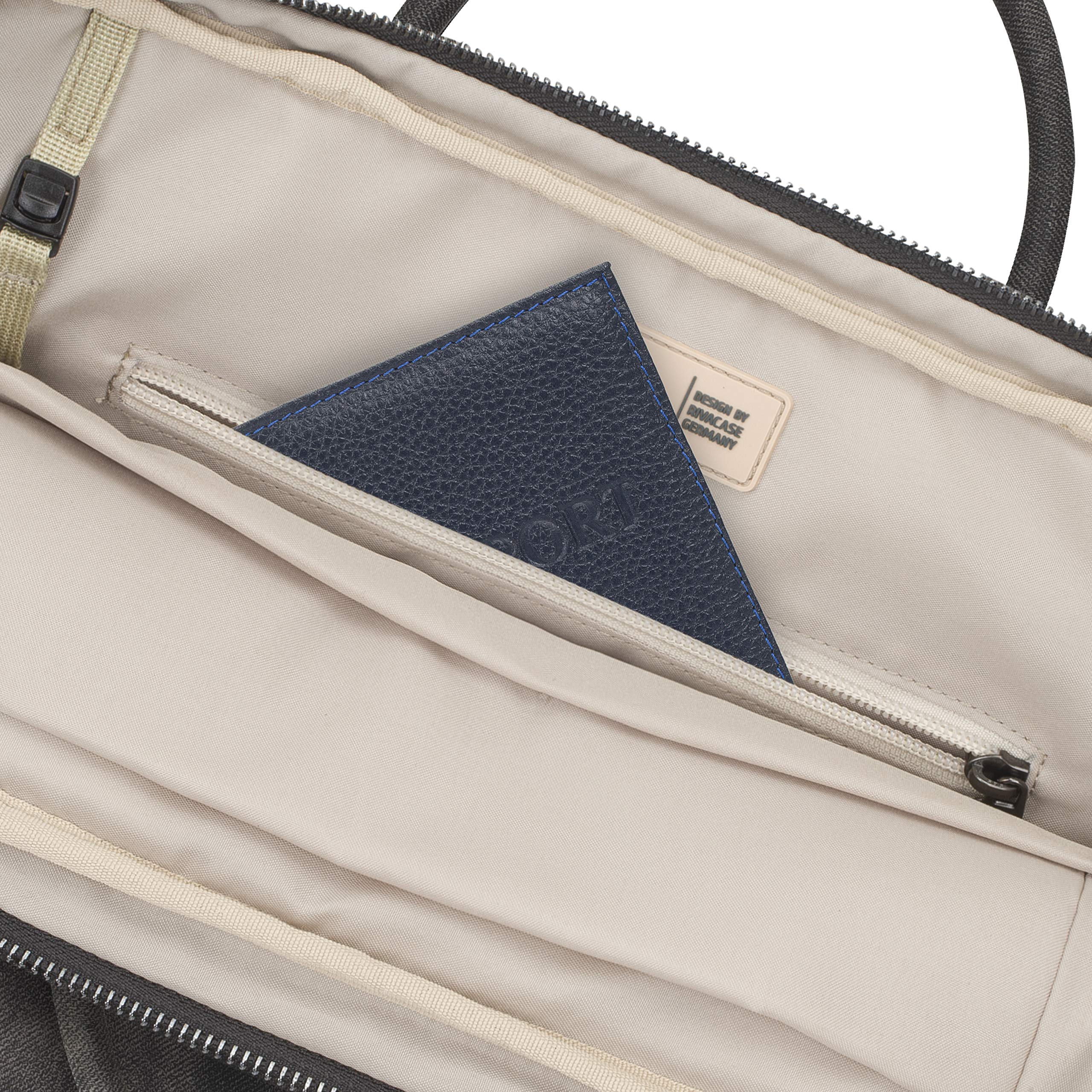 Rivacase Vagar 8922 Laptoptasche 14 Zoll Grau Kunstleder