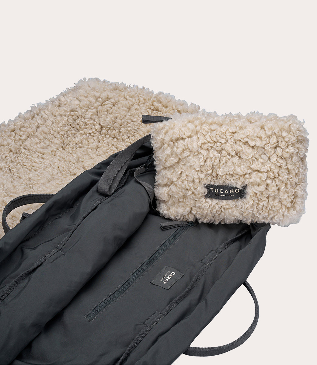 Tucano Carry Sheep Large Weekender Weiß Plüsch