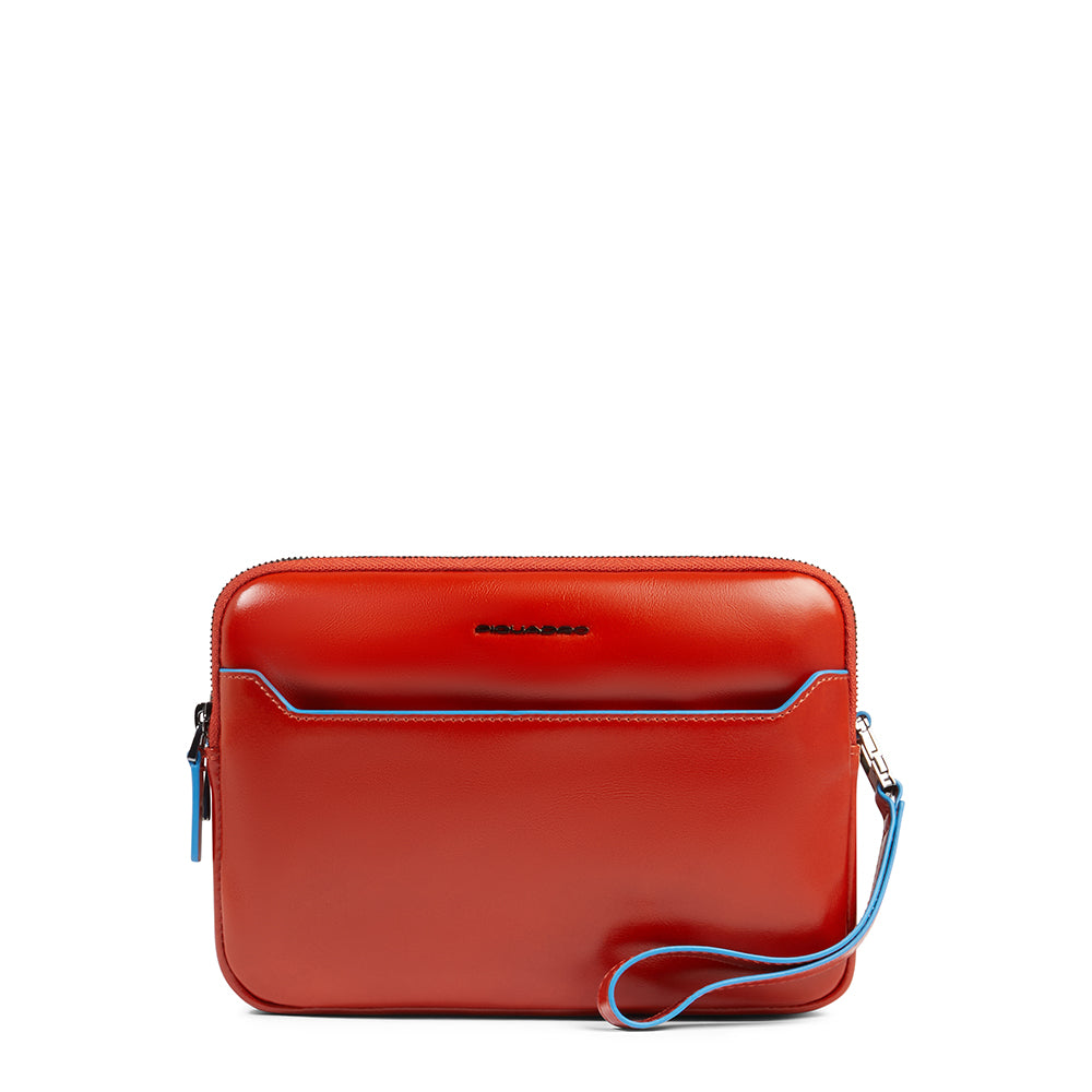 Piquadro Modus Pochette Herren Clutch schwarz iPad mini Riemen