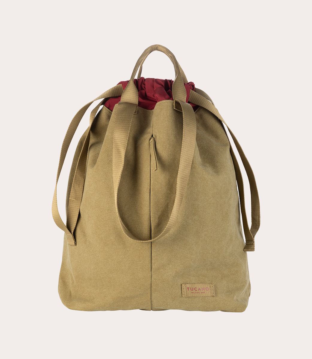 Tucano Carry Vertical Large Shopper Canvas Beige 36L