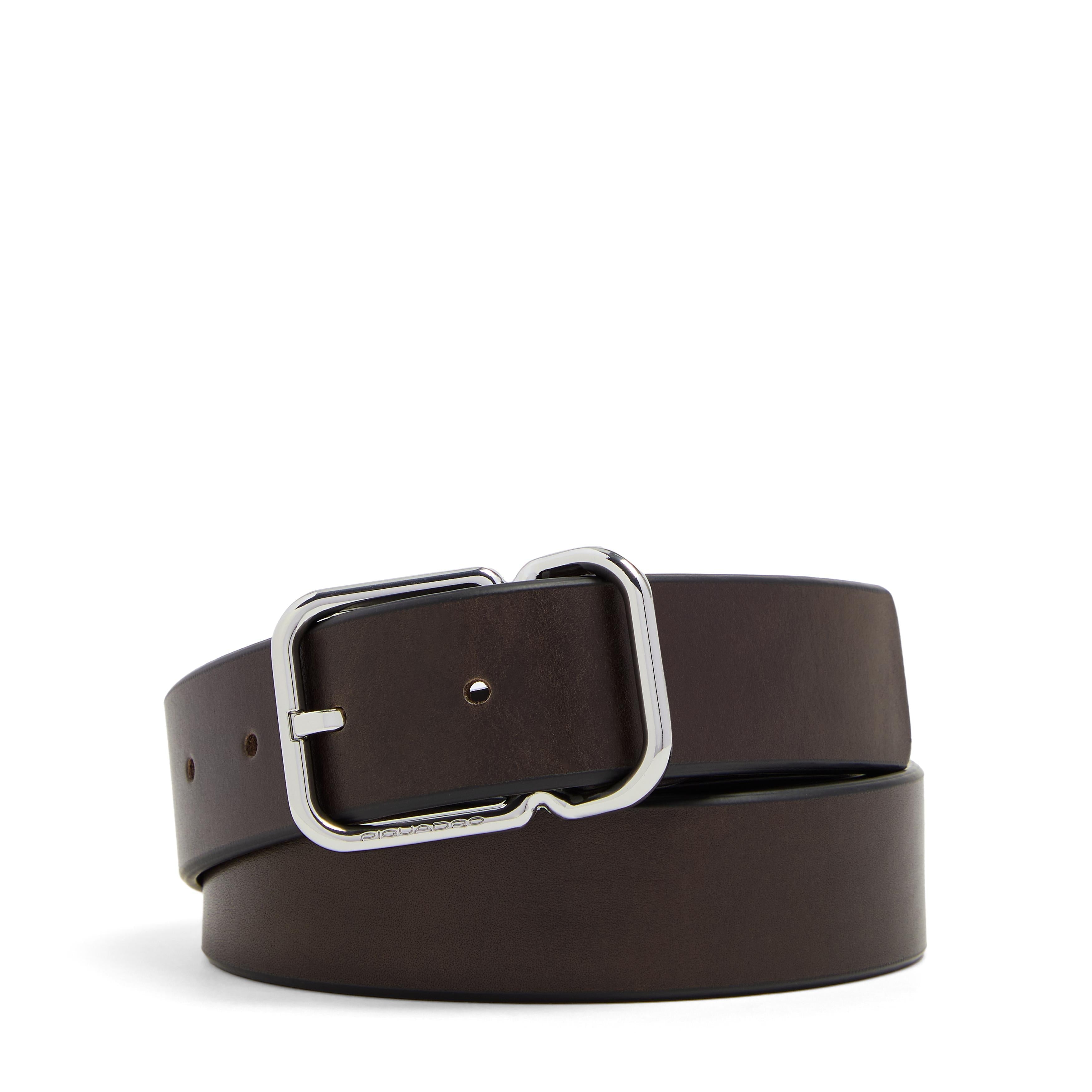 Piquadro Blue Square Gürtel Herren Leder Schwarz