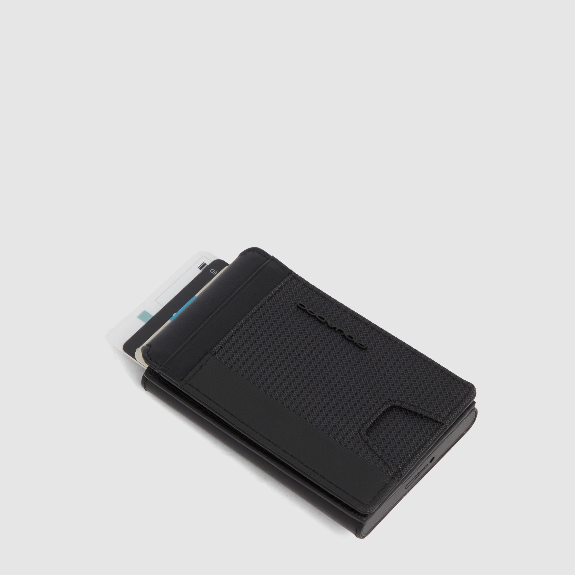 Piquadro Black Square Kartenetui Herren Automatik Leder