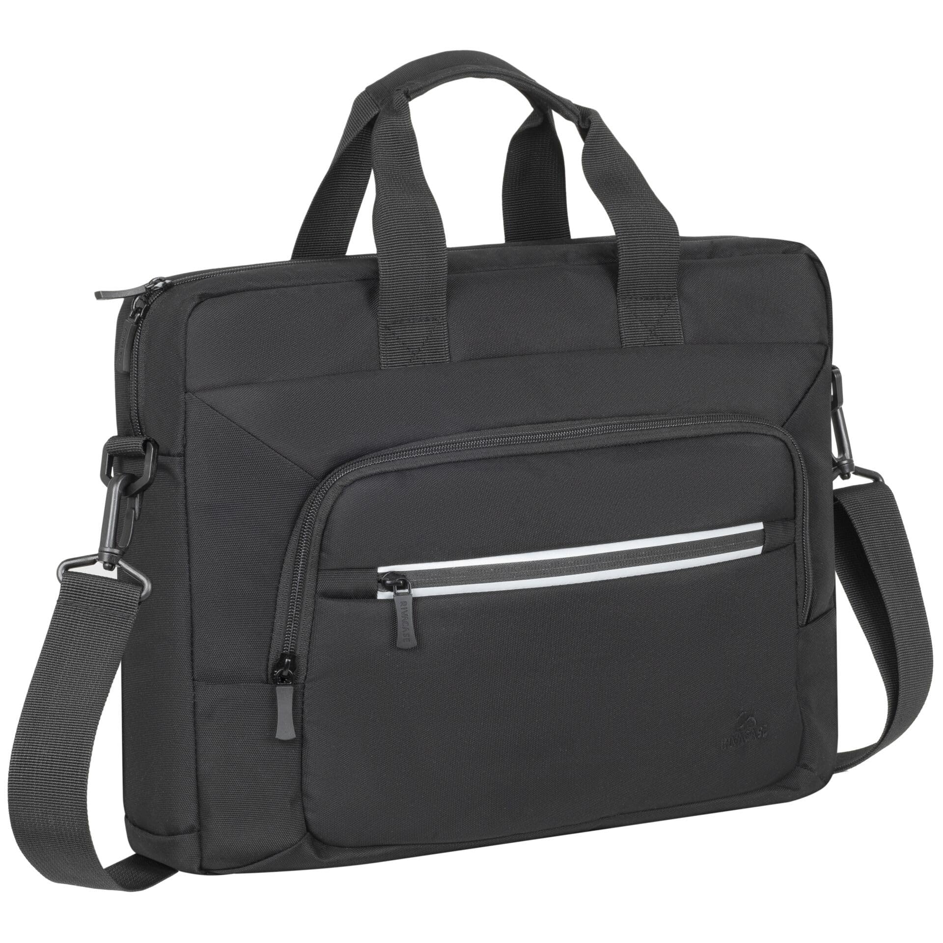 RIVACASE Borneo Laptoptasche 14 Zoll Schwarz recycelt wasserdicht