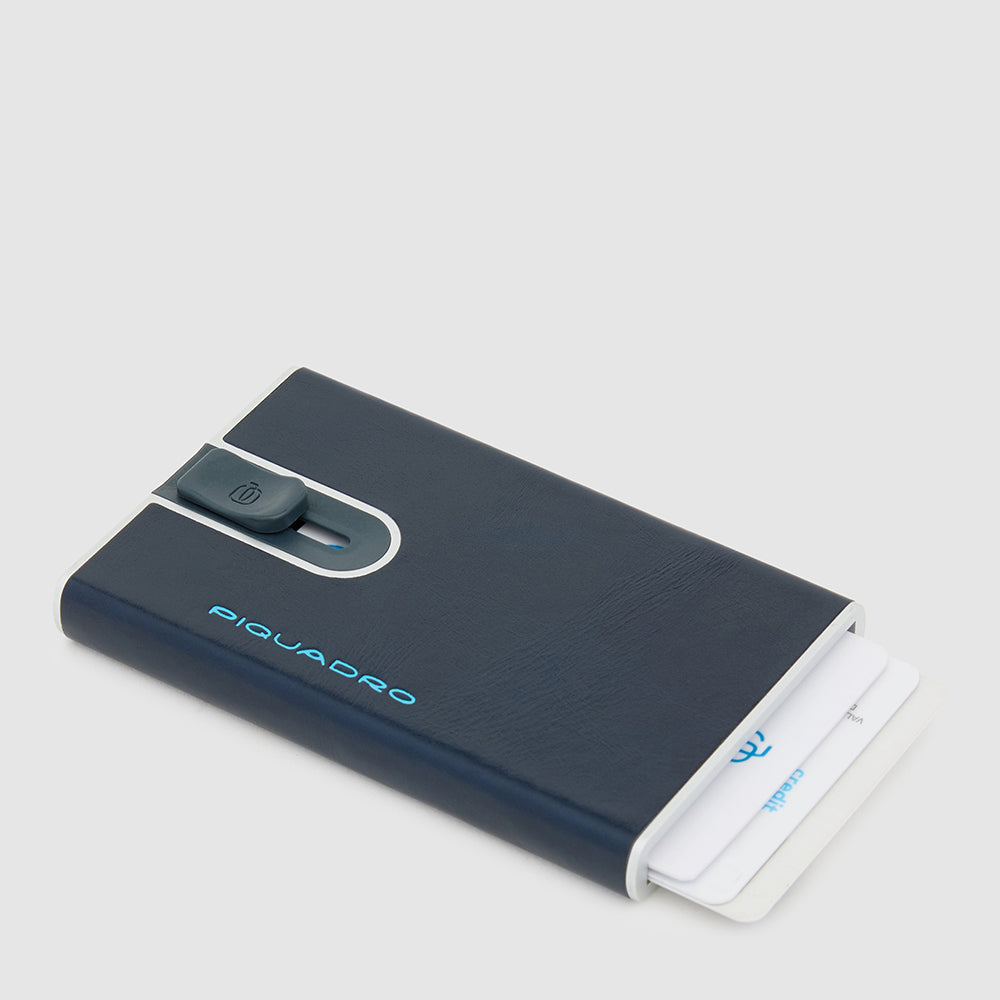 Piquadro Black Square Kartenetui Slider Braun RFID