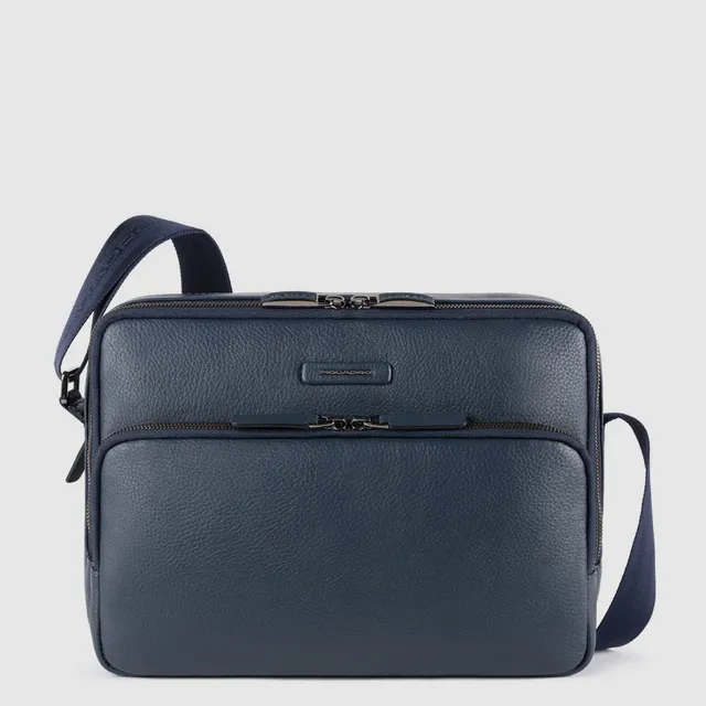 Piquadro Urban Herren Umhängetasche iPad Blau Leder