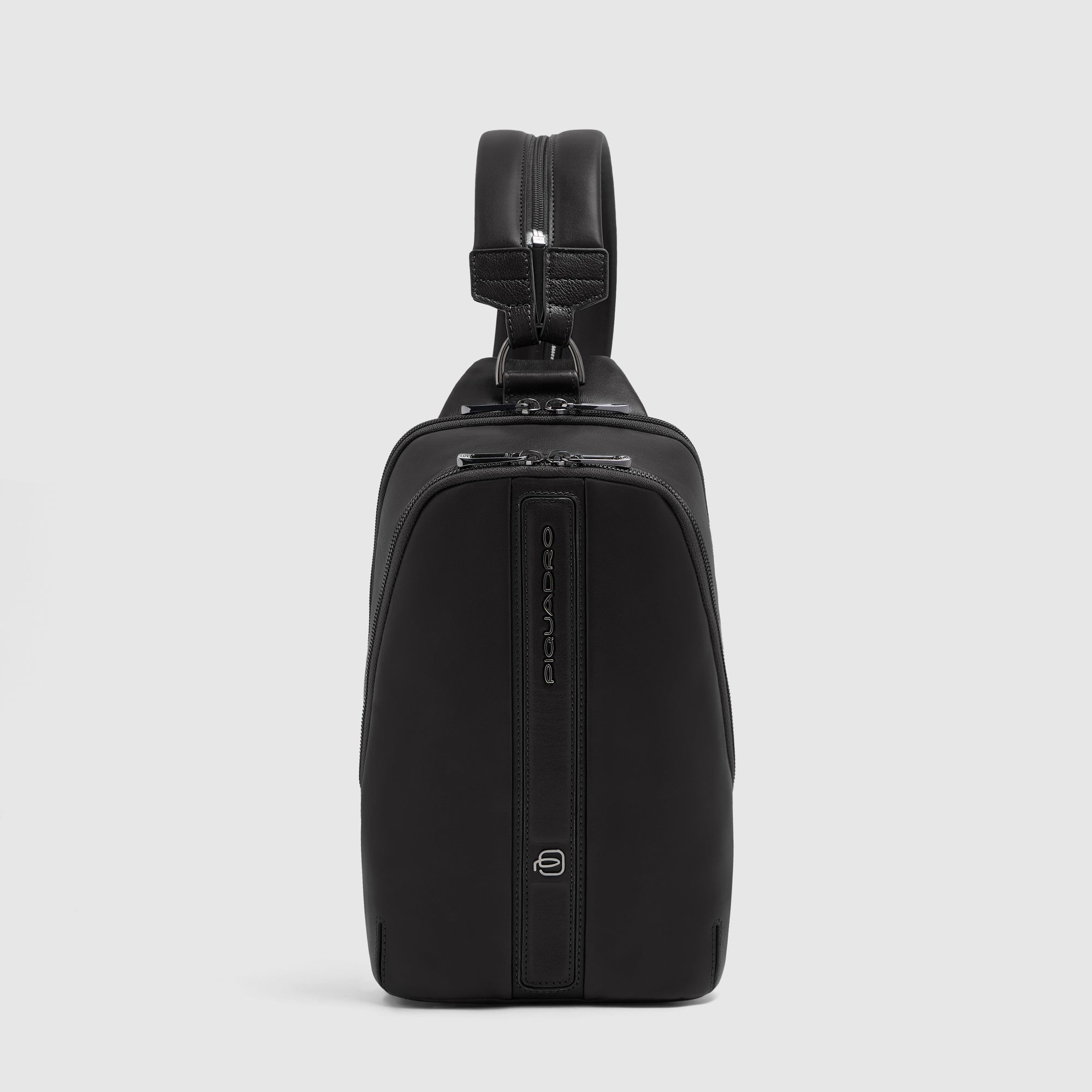 Piquadro Rover Monospalla Leder Schwarz iPad mini