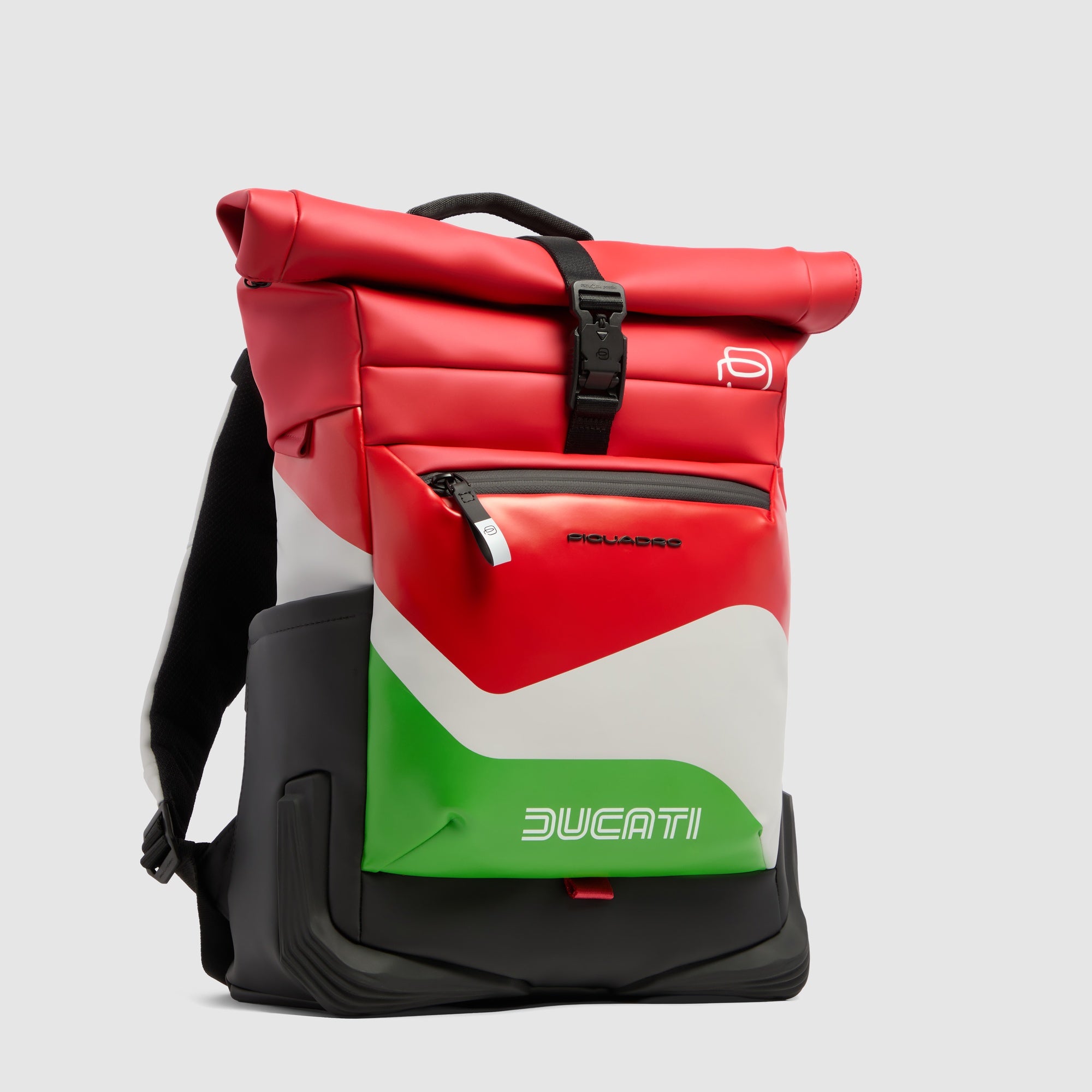 Piquadro x Ducati 100 Roll-top Rucksack Laptop Schwarz