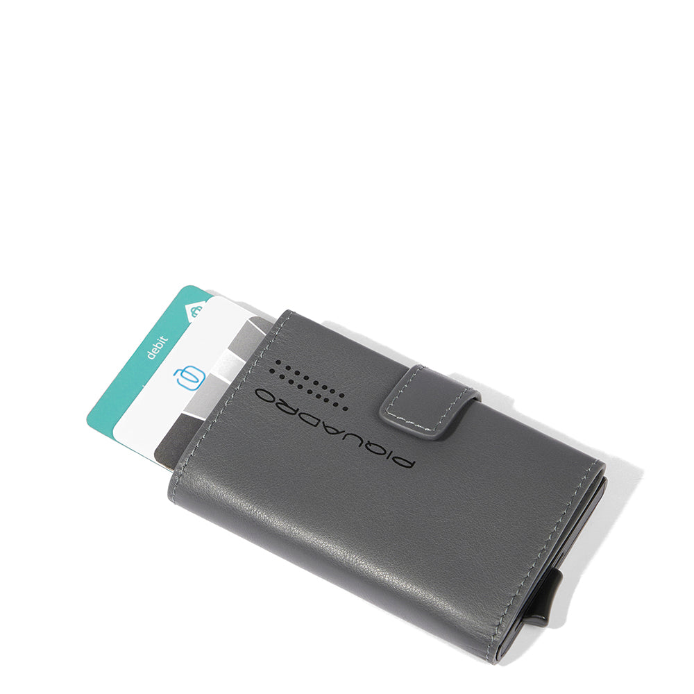 Piquadro Black Square PORTCREDIT Kartenetui Schwarz RFID