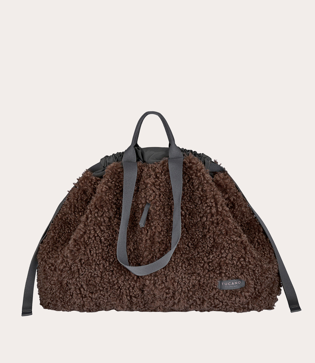 Tucano Carry Sheep Large Weekender Weiß Plüsch
