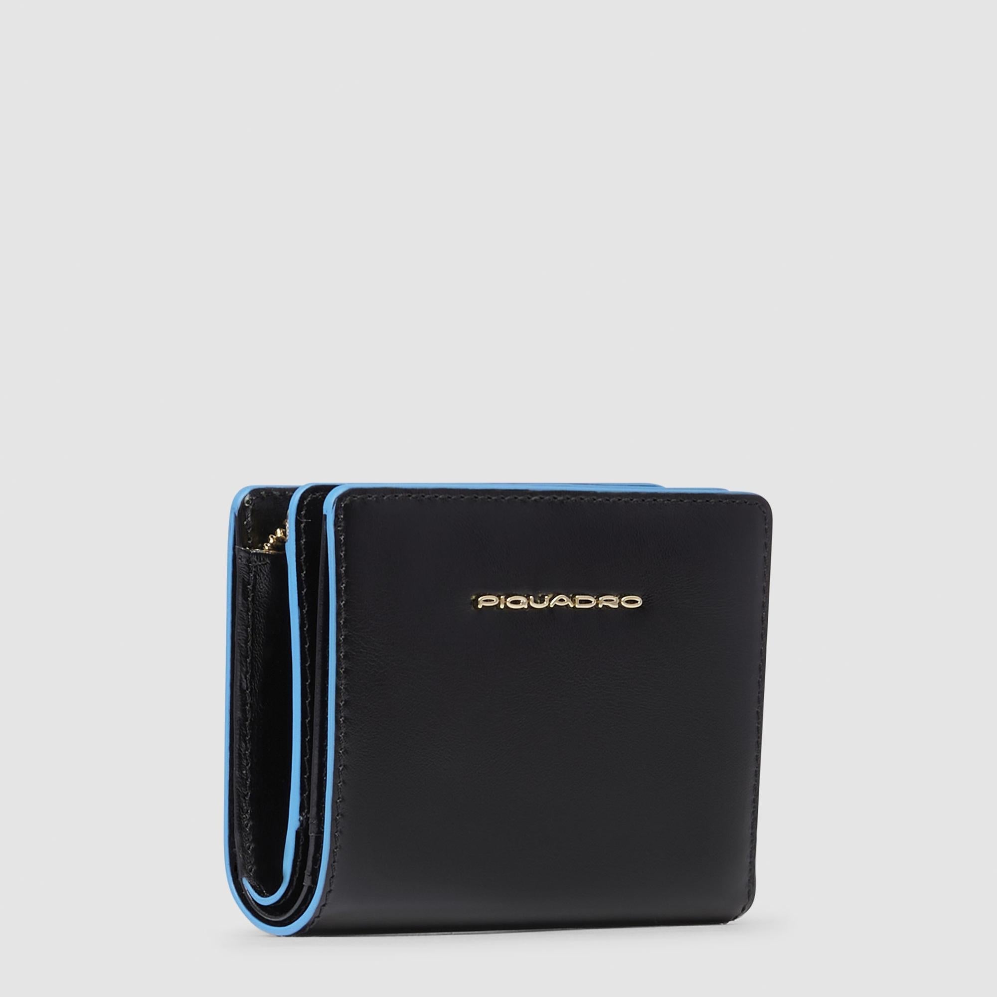 Piquadro Materia Geldbörse Damen Klein Leder RFID