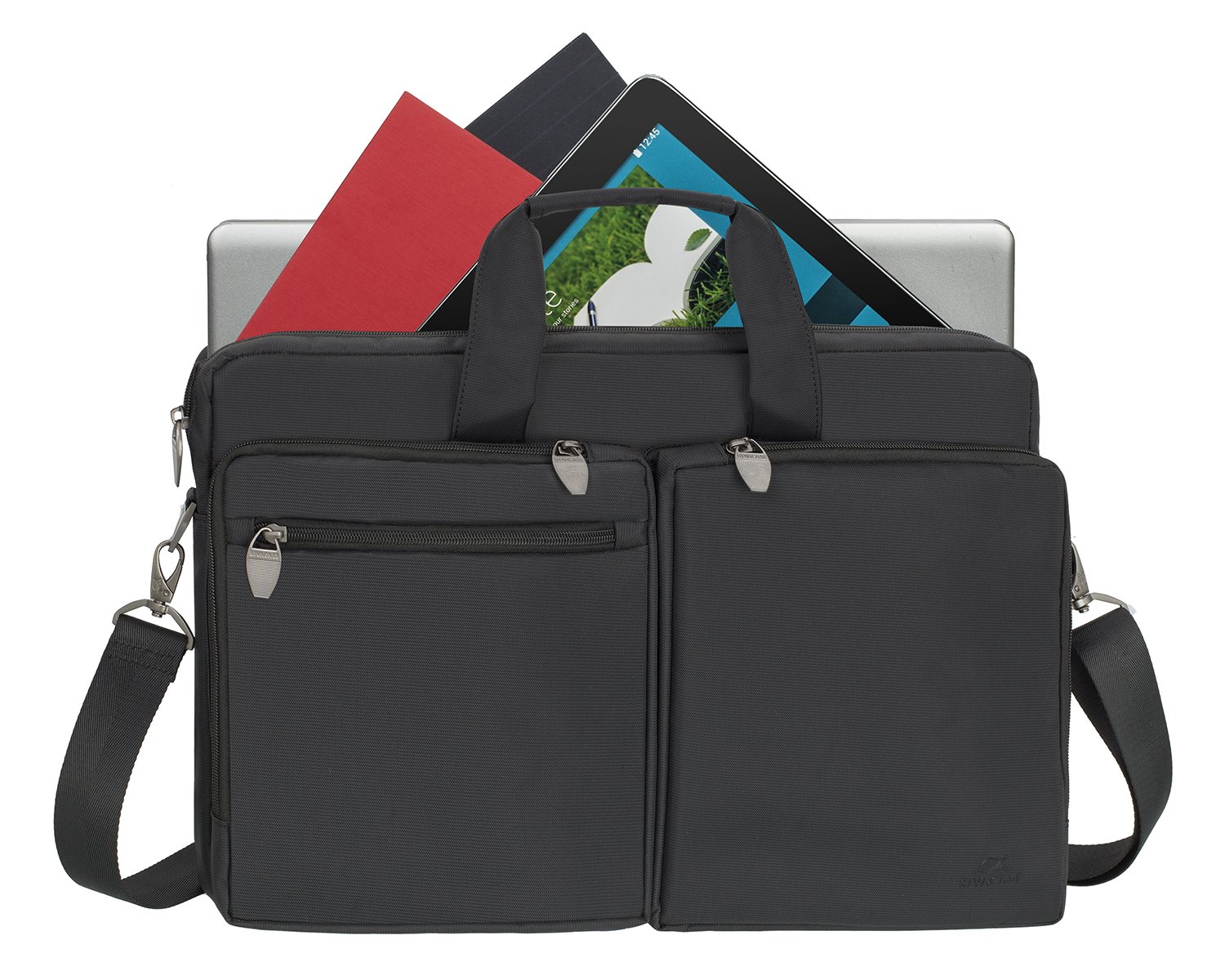 RIVACASE Regent Notebooktasche 16 Zoll Laptoptasche Schwarz