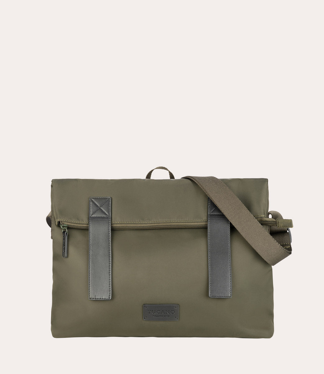 Tucano Fold Messenger Laptoptasche 14 Zoll Schwarz Nylon