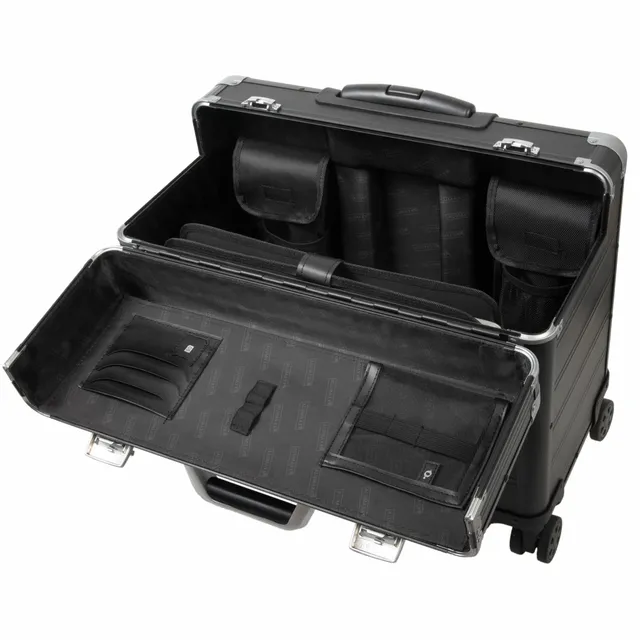 Lightpak Pandora 45168 Pilotenkoffer schwarz matt Aluminium