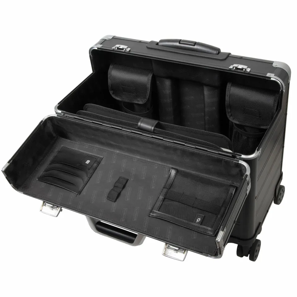 Lightpak Pandora 45168 Pilotenkoffer schwarz matt Aluminium