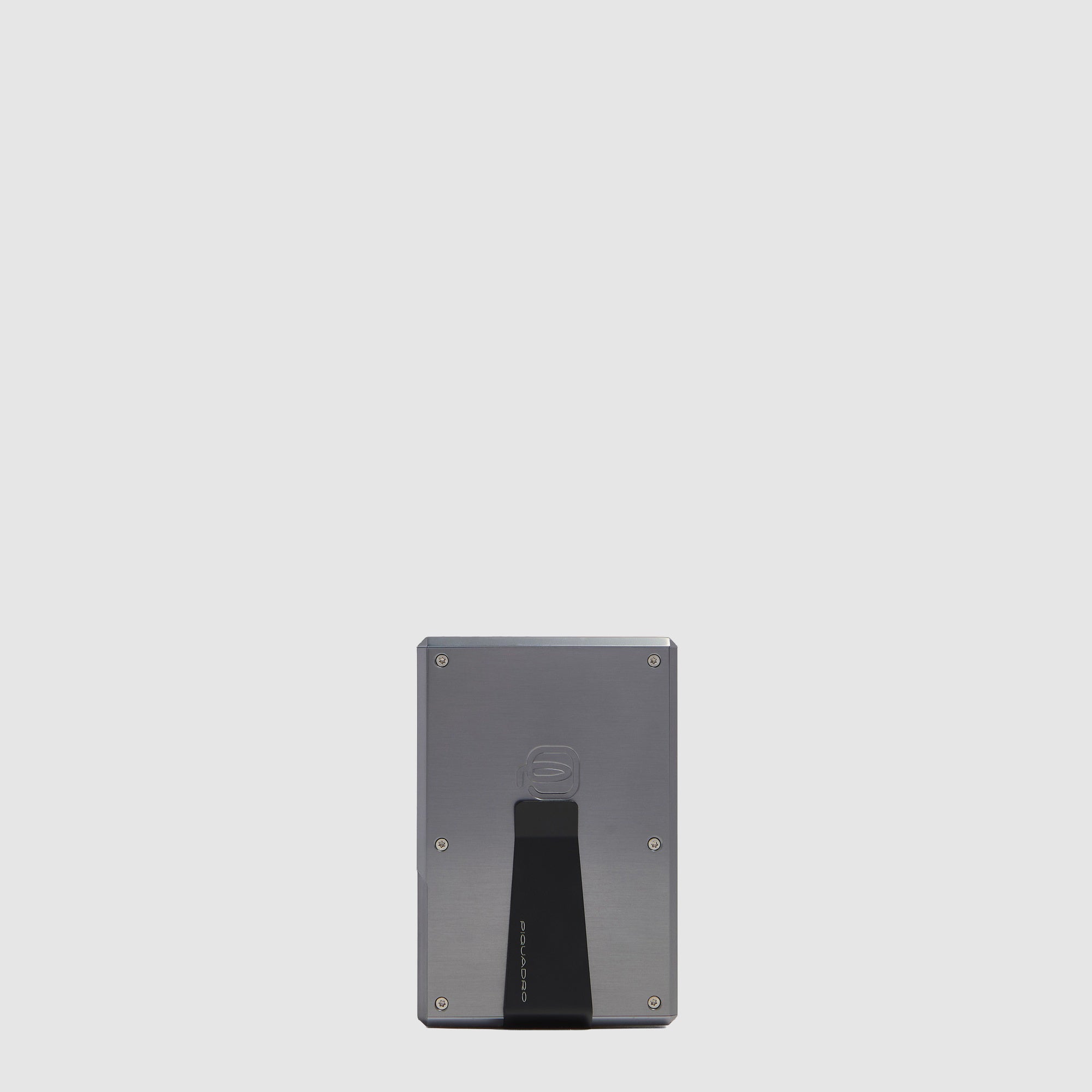 Piquadro BagMotic Kartenetui MagSafe Leder Alu schwarz