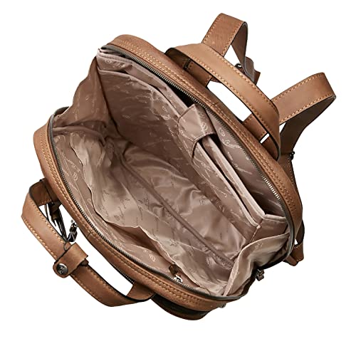 Castelijn & Beerens Firenze Laptop-Rucksack 15,6 Zoll Cognac Leder