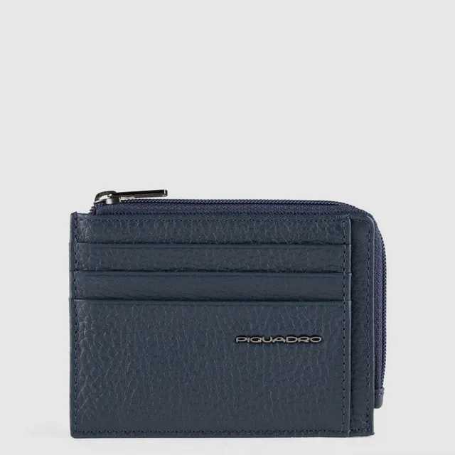 Piquadro Blue Square Geldbörse Leder schwarz RFID