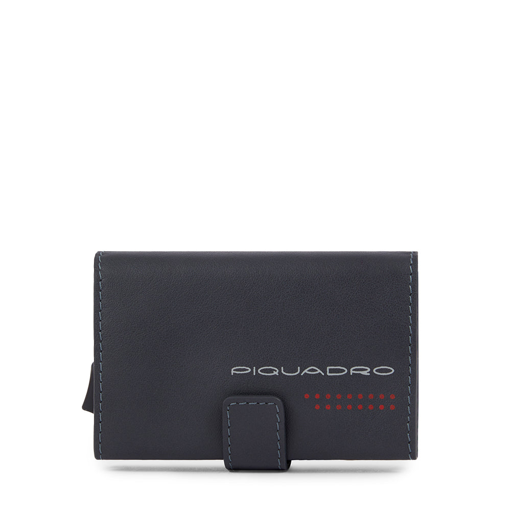 Piquadro Black Square PORTCREDIT Kartenetui Schwarz RFID