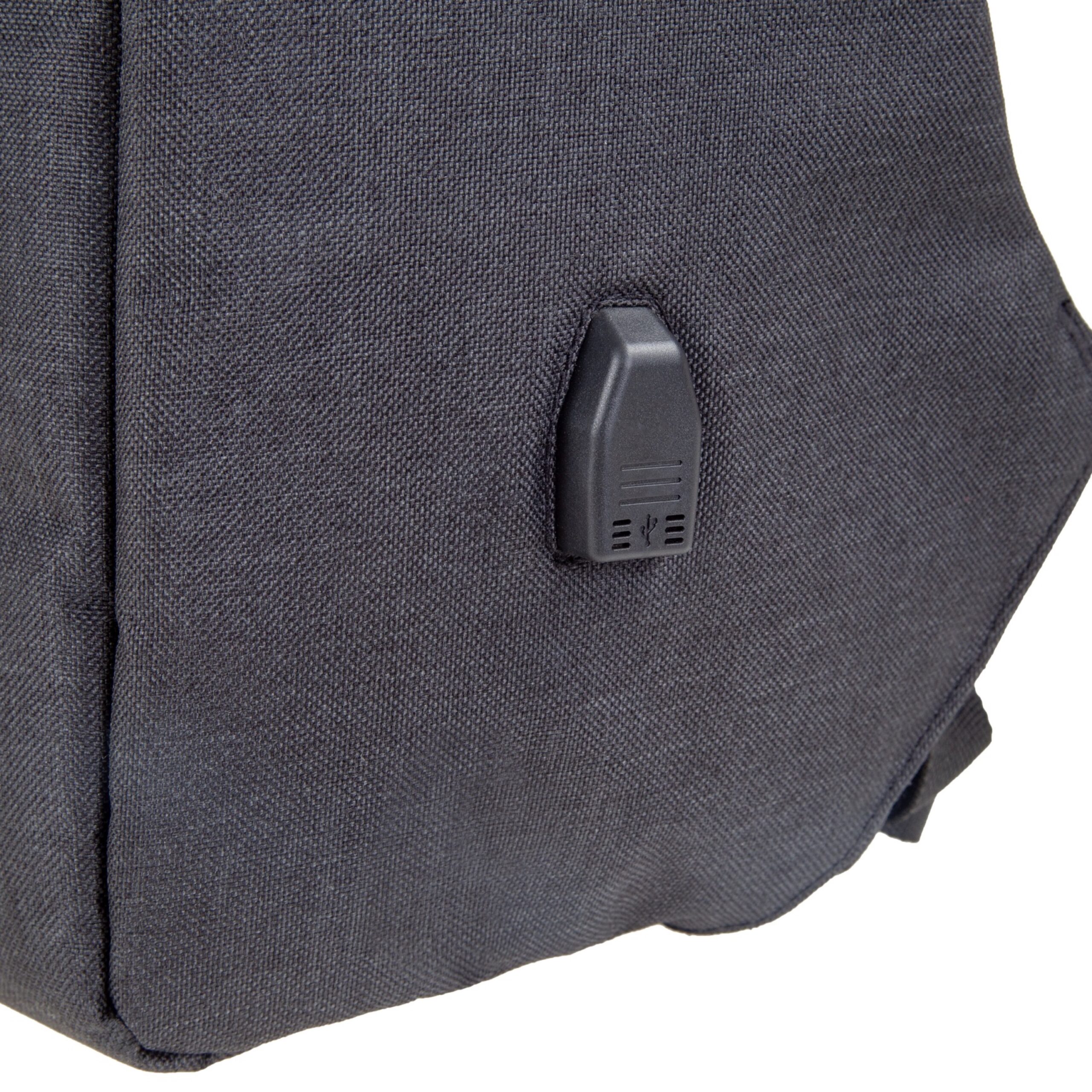 Lightpak Safebag Rucksack 15 Zoll anthrazit USB Laptopfach