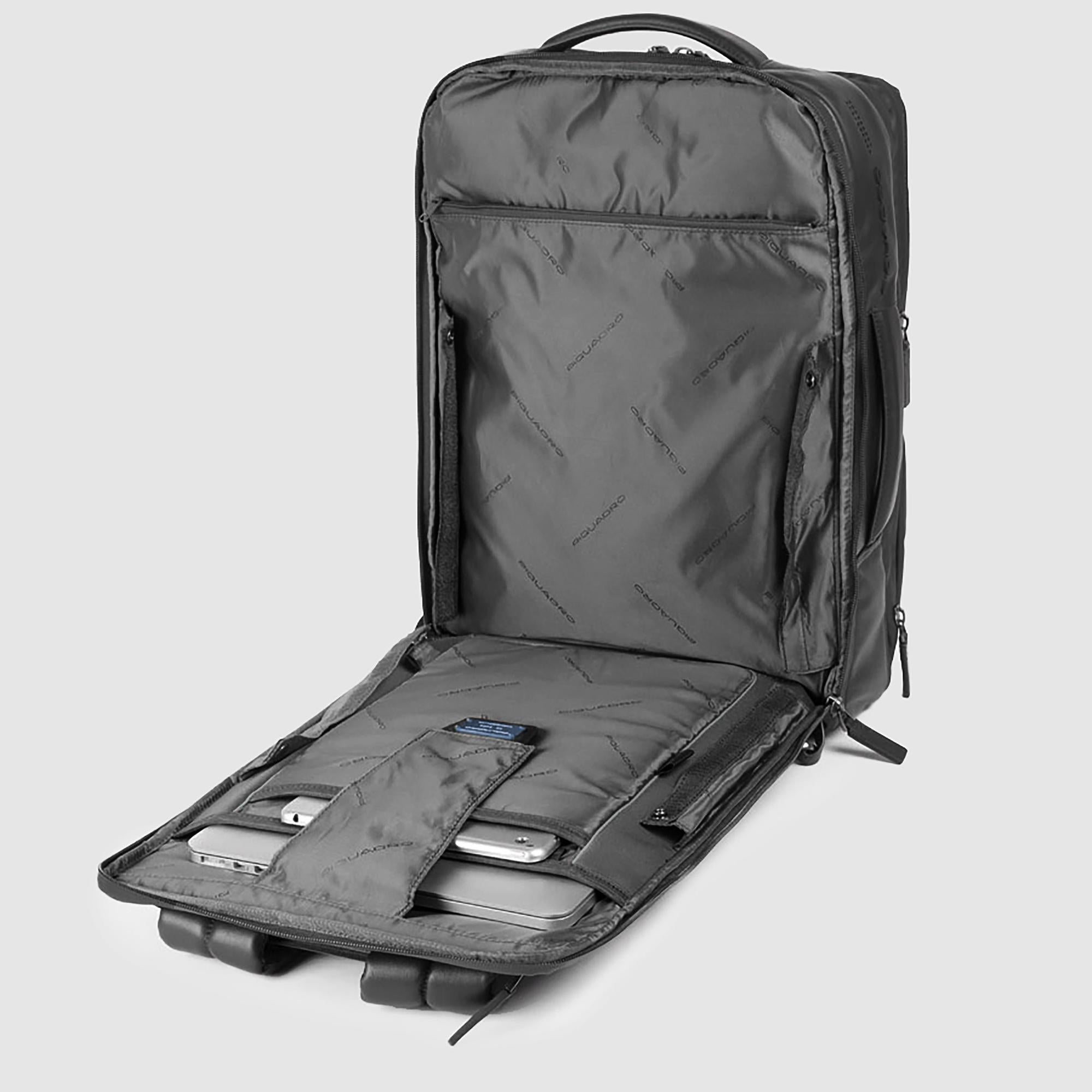 Piquadro Urban Herren Rucksack 17,3 Zoll Schwarz Laptop