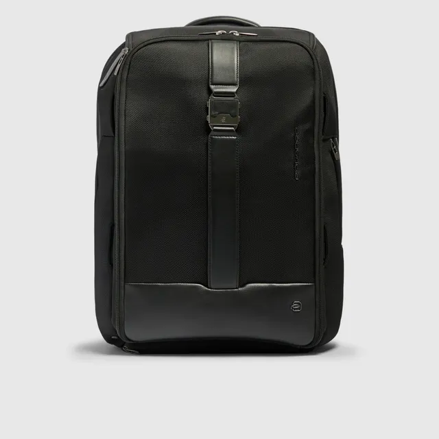 Piquadro Rover 17 Zoll Laptoprucksack Schwarz modular