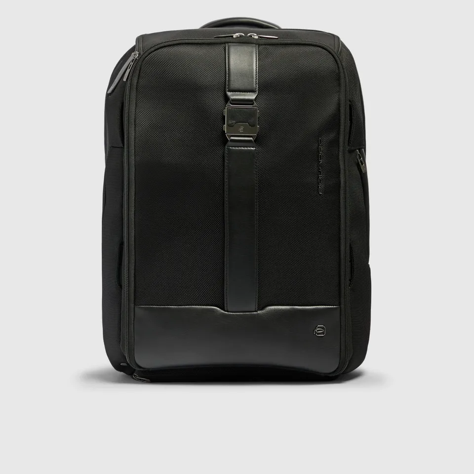 Piquadro Rover 17 Zoll Laptoprucksack Schwarz modular