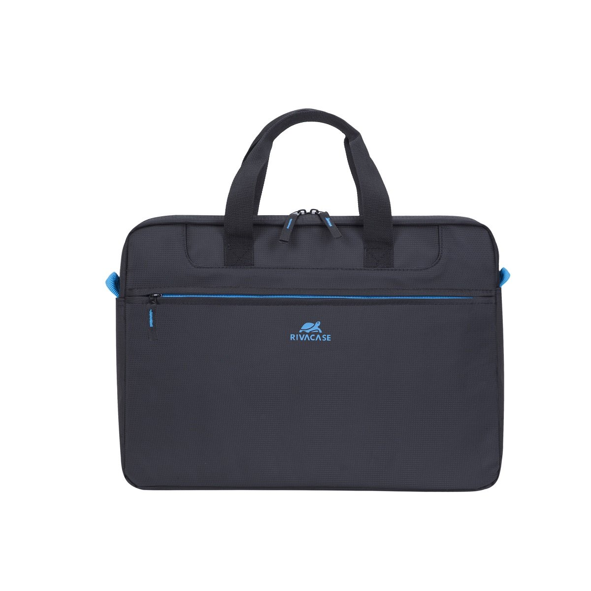 RIVACASE Prater Laptoptasche 15,6 Zoll Schwarz-Blau kompakt