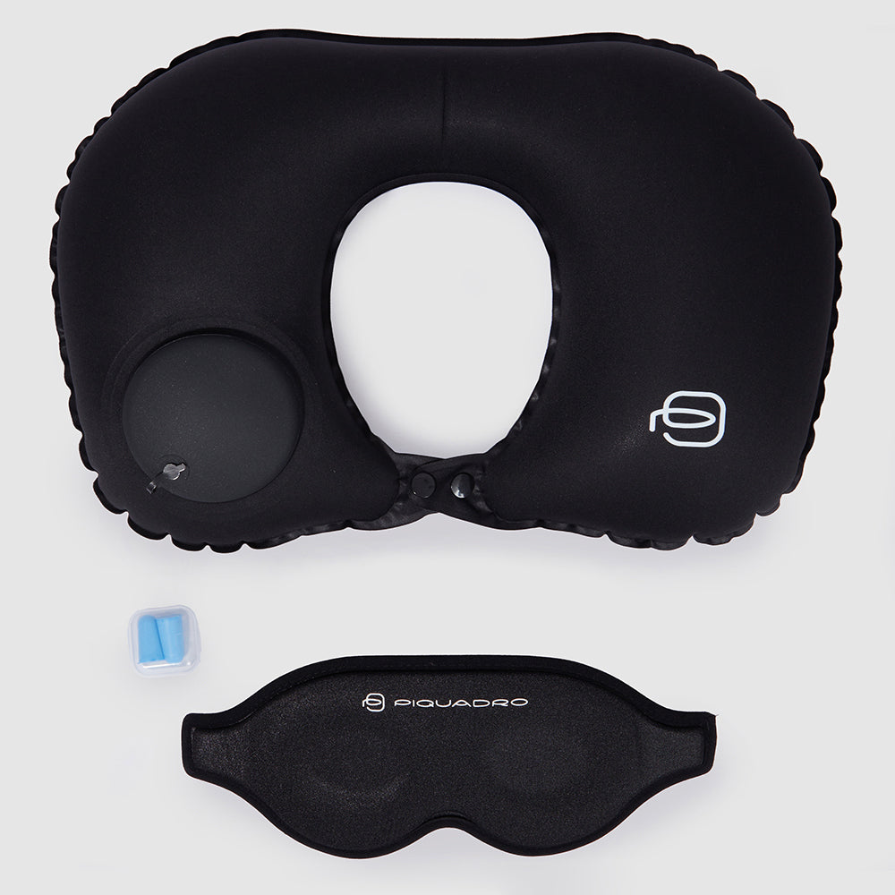 Piquadro PQ-Light Reiseset Nackenkissen schwarz