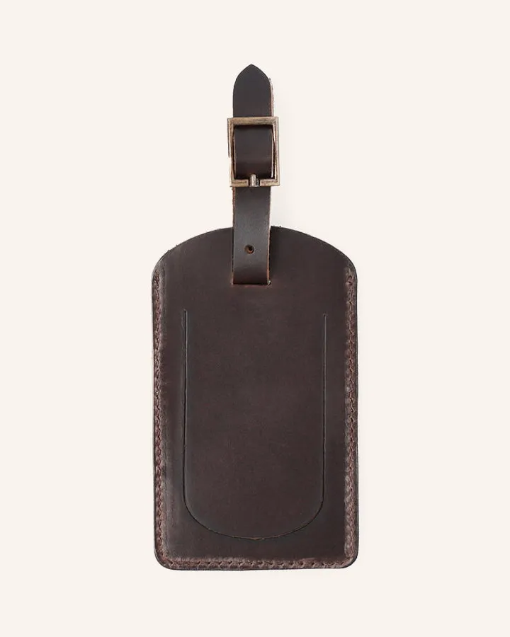 Buckle & Seam Safar Kofferanhänger Leder mit Kartenfach