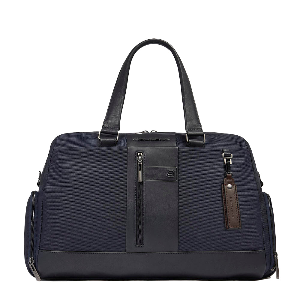 Piquadro Corner 2.0 Borsone Reisetasche blau Recycling-Stoff
