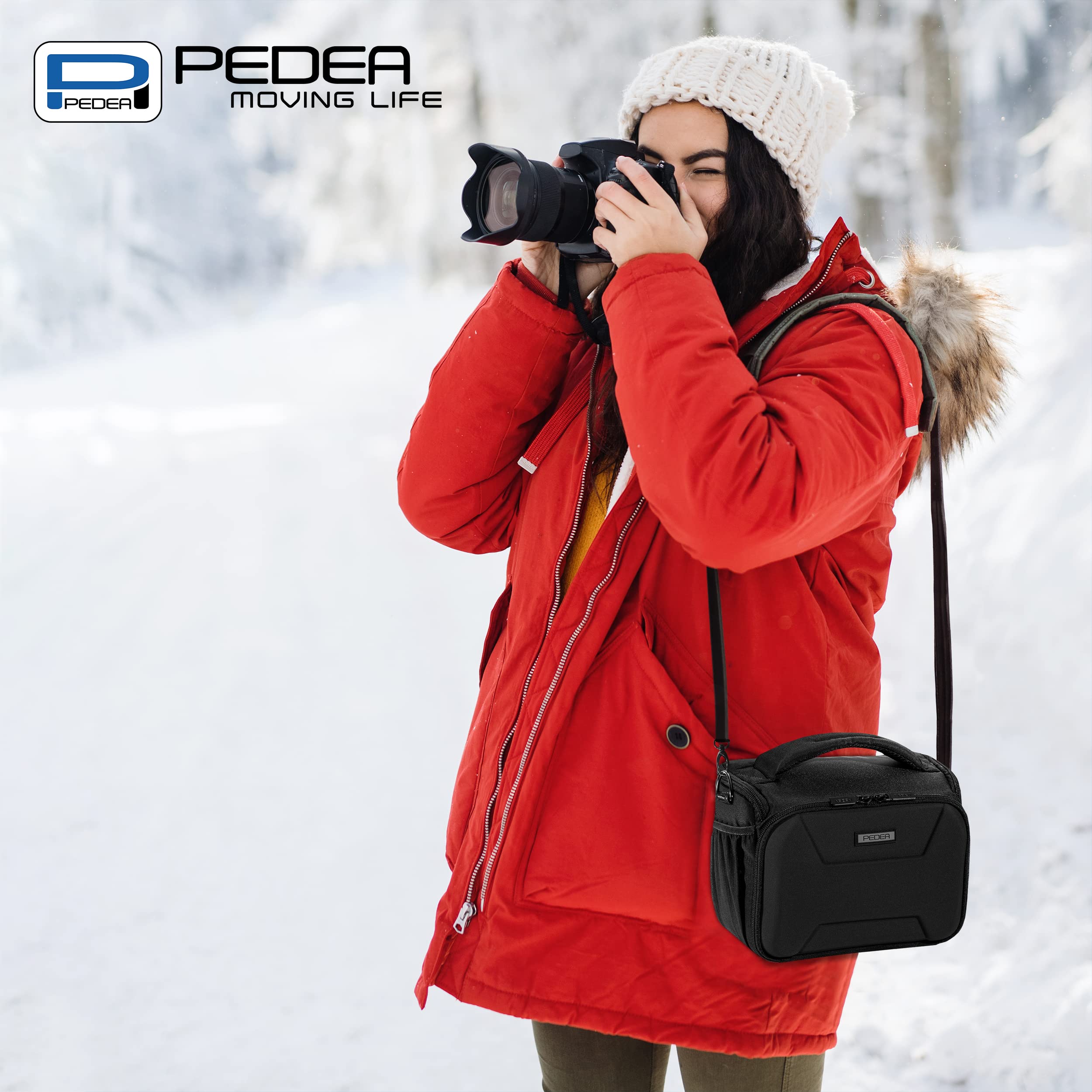 Pedea Guard Kameratasche Schwarz Messenger