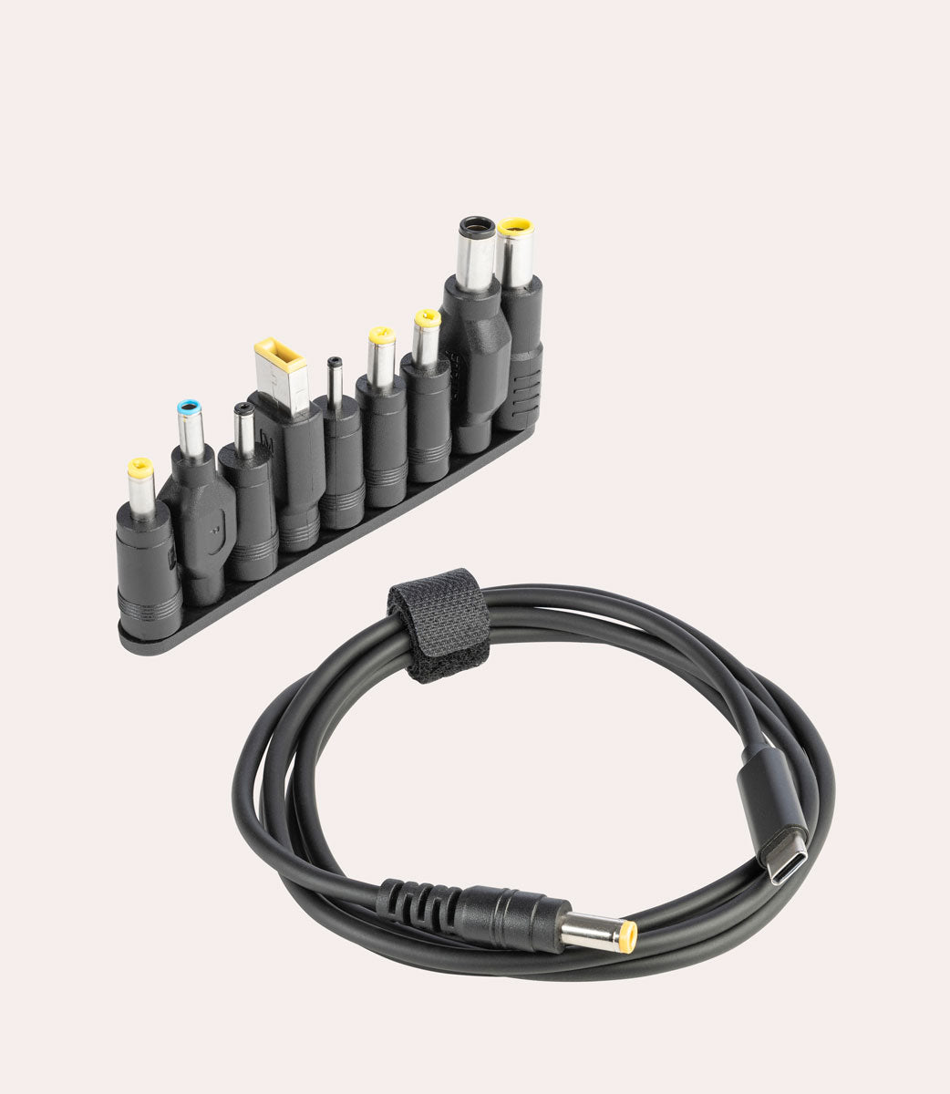 Tucano Universal Ladekabel 65W USB-C auf DC Schwarz