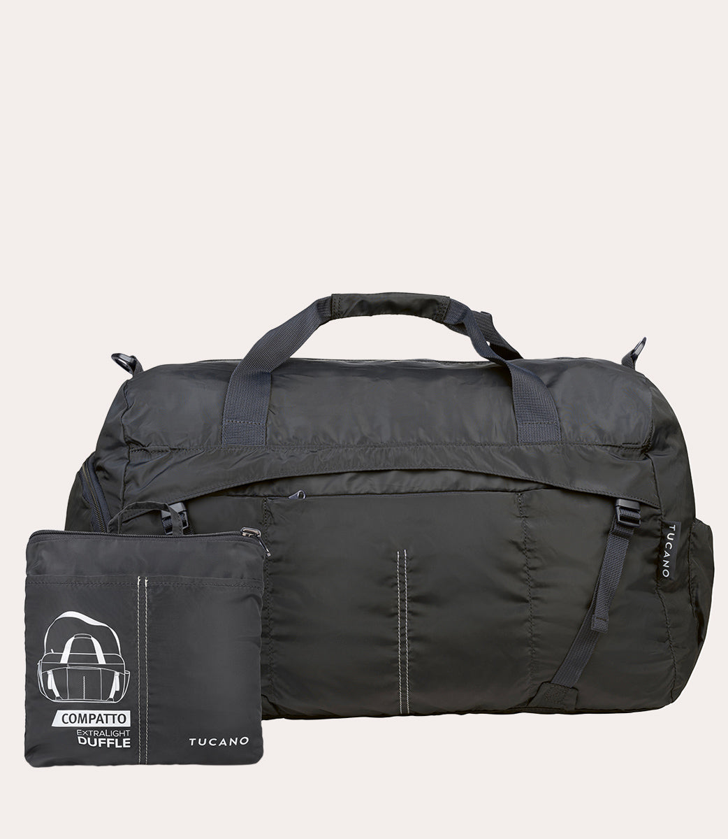 Tucano Compatto Eco Duffle Reisetasche Blau faltbar Nylon