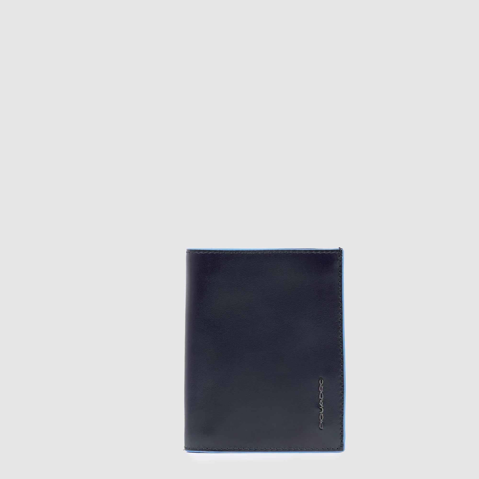 Piquadro Blue Square Geldbörse Herren Hochformat Leder