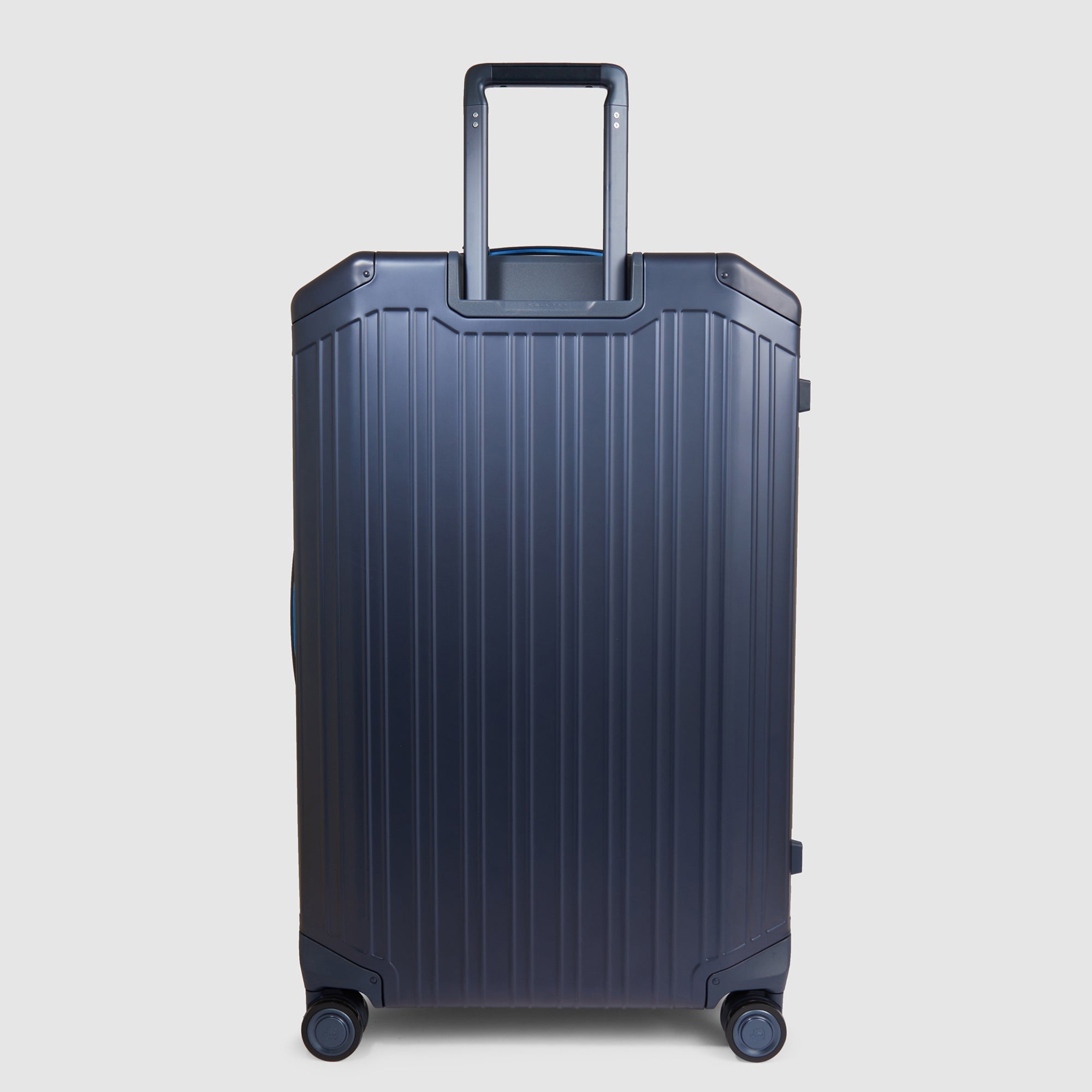 Piquadro Connequ Trolley groß Aluminium Blau 4 Rollen
