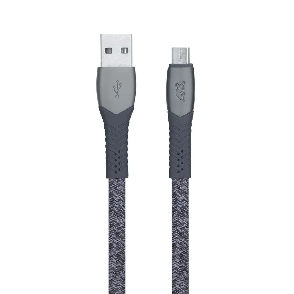 RIVACASE RIVAPOWER Micro-USB-Kabel 1,2m Grau Nylon
