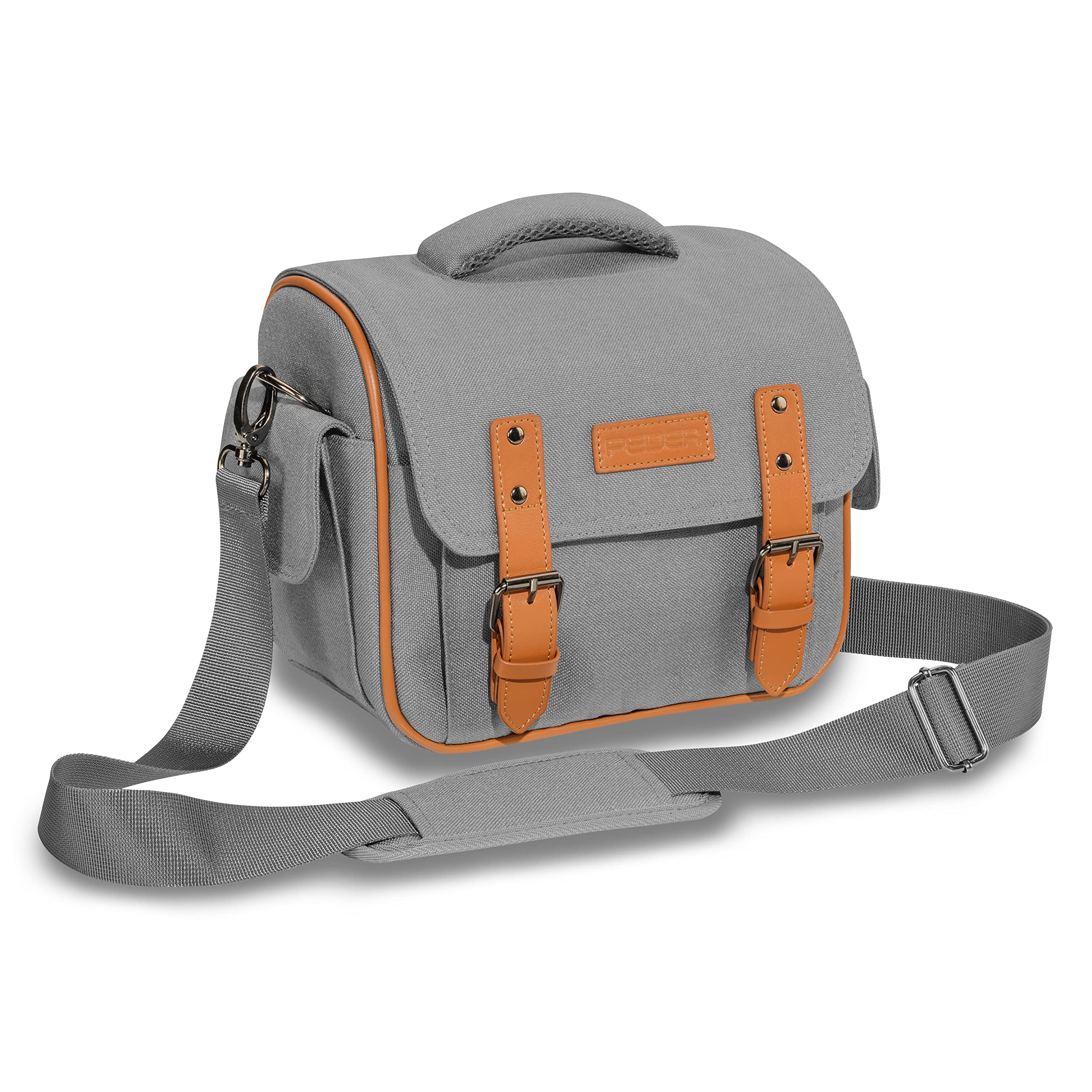 Pedea Vintage Kameratasche XL Schwarz DSLR Systemkamera Tasche