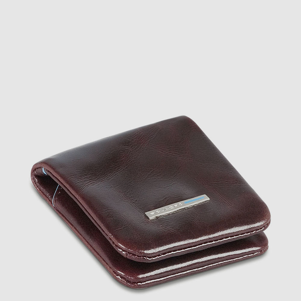 Piquadro Blue Square Portamonete Geldbörse Leder schwarz
