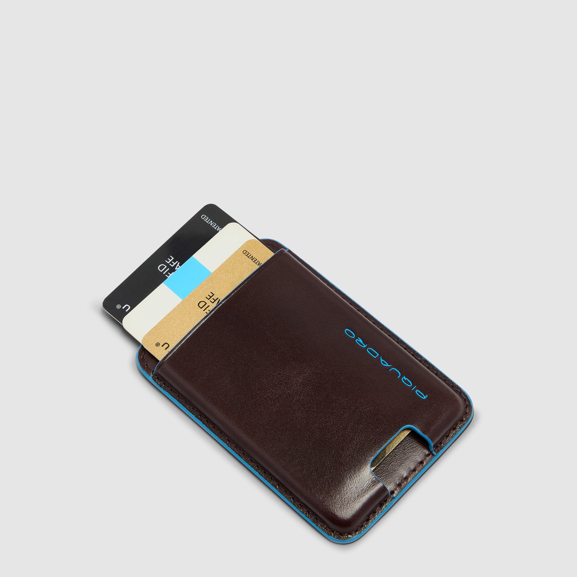 Piquadro BagMotic MagSafe Kartenetui Leder Blau